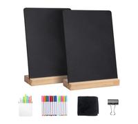 Baoblaze 2 pezzi di piccole lavagne con parole, mini lavagne, lavagne riutilizzabili da 8 x 12 pollici per decorazioni da tavolo da bar e eventi.