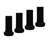 Baoblaze 4 Pezzi Coprigambe per Sedie Calzini per Gambe di Mobili per Sgabelli Da Bar Antiscivolo per Pavimenti in Legno/piastrelle Protezioni per Pavimenti, Nero