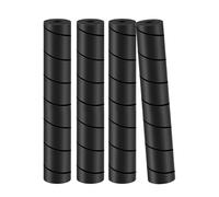 Baoblaze 4 pezzi Protezioni per le dita dei piedi del telaio del letto Cuscino a spirale Protettore antiurto Antiaderente Spessa Schiuma nera morbida, 30 Cm