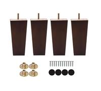 Baoblaze 4x Gambe per mobili in legno, piedini antiscivolo per divani, gambe quadrate per sedie, progetti fai da te per la ristrutturazione della casa e per, Altezza di 20 Cm