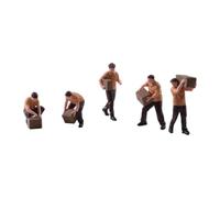 Baoblaze 5 Pezzi 1/64 Figurine in Miniatura del corriere umane Piccoli Modelli di Miniatura per Modelli architettonici