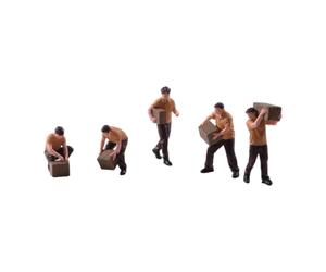Baoblaze 5 Pezzi 1/64 Figurine in Miniatura del corriere umane Piccoli Modelli di Miniatura per Modelli architettonici