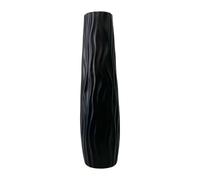 Baoblaze 58 Cm Vaso Da Terra Alto, Grande Vaso Cilindrico per Fiori Decorativo Realizzato in Pp, Vasi Moderni Da Interno Design per Fiori Secchi Alti, Rami O Composizioni Artificiali, Nero