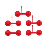 Baoblaze 5x ugelli di precisione in schiuma poliuretanica riutilizzabili per isolamento edilizio, ugelli rossi piccoli sigillati, punte di ricambio