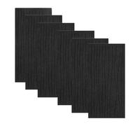 Baoblaze 6 pannelli acustici fonoassorbenti decorativi 60cmx30cm per la riduzione del rumore nel soffitto di una sala di registrazione, Nero