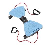 Baoblaze Ab Board Grassi per la Pancia, Allenamento, con 2 Fasce di Resistenza, Disco Rotante, Macchina per la Torsione della Vita per, Blu Nero