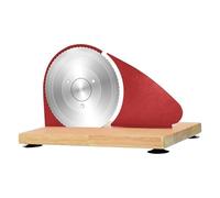 Baoblaze Affettatrice per Pane Manuale Macchina per Affettare Utensile Da Cucina con Manovella E Spessore Regolabile Adatto per Pane E Formaggi, Rosso