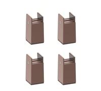 Baoblaze Altezza Regolabile Pad Sollevatore Tavolo Sedia Mobili Gambe Clamp Serraggio Regolabile Fondo Antiscivolo in PA6 Fibra Feltro Adatto Studio, 100mm, Marrone