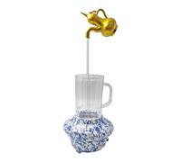 Baoblaze Annaffiatoio con beccuccio Scorrevole Invisibile, Fontana Ornamentale con Rubinetto Invisibile per scrivania, Style C