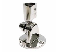 Baoblaze Antenna con Giunto a Cricchetto in Acciaio Inossidabile 316 Base di Montaggio con Piastra Rotonda Regolabile per Yacht, Veicoli Ricreazionali, Stile B