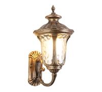 Baoblaze Applique da Parete per Esterni, Luce da Portico Impermeabile, Decorazione Classica ed Elegante, Lanterna da Esterno per corridoio, Patio, Cortile, Bronzo 19 Cm X 40 Cm