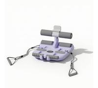 Baoblaze Attrezzo Up con Ventosa Potente Cuscino Morbido per Piedi Supporto Telefono Design Salvaspazio per Palestra Casa, Array, Viola Lilla, Modello Aggiornato con Corda di Trazione