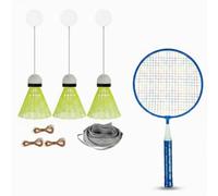 Baoblaze Bambini Badminton Kit Completo Allenatore da Interno Ritorno Volano a Corda con Elastici E Ganci Montaggio a Soffitto Materiale Plastica Nylon Adatto, Style to 2