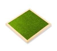 Baoblaze Base Paesaggio Miniatura Base Diorama Piattaforma Espositiva Supporto Modello in Legno Schiuma Prato Realistico con Cornice Rettangolare Pulita Adatta, Base Per Diorama D - 30x30cm