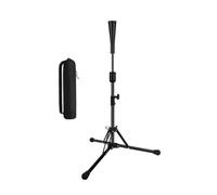 Baoblaze Baseball Training T Stand Pieghevole Regolabile Portatile Base Tripode Struttura Solida Ferro Cappuccio Gomma Adatto per Adulti Principianti Attività, Palo Diviso Pieghevole