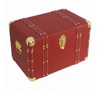 Baoblaze Baule da Stoccaggio Elegante Baule con Manici Laterali Portaoggetti per Camera da Letto, Spogliatoio, Spazio Espositivo, Rosso