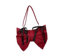 Baoblaze Borsa a tracolla di prua Nylon Trendy Borsa per prua per fare shopping per feste di appuntamenti stradali, Rosso