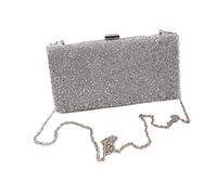 Baoblaze Borsa da sera Borsa a mano Borsa a tracolla per appuntamenti Serata fuori Eventi serali Cena, Argento