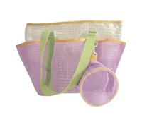 Baoblaze Borsa da spiaggia da donna, elegante borsa a tracolla per compleanno, shopping, città, Viola
