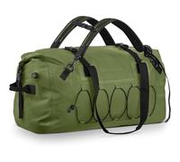 Baoblaze Borsa Posteriore Impermeabile Bagaglio Borsa Sella Borsone Design a Duffel con Ampia Apertura E Compressione Laterale PVC Anti Pioggia con Manici, Array, Verde Militare, 110L