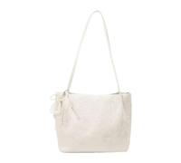 Baoblaze Borsa tote da donna, semplice e casual, ideale come regalo per il tempo libero, il lavoro, il compleanno o per, Bianco
