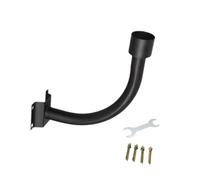 Baoblaze Braccio di Montaggio per prolunga per lampione Solare, Staffa per lampione Stradale Staffa di Montaggio su palo per Illuminazione Esterna Esterna, Curva Nera