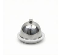Baoblaze Burriera Burriera Contenitore Vassoio Campana in Ceramica con Coperchio in Acciaio per Conservazione E Servizio di Burro E Formaggi con Cupola