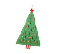 Baoblaze Calendario Dell'avvento Dell'albero di Natale, Organizer Si Appende alla Porta in Materiale di Lino con 24 Tasche Numerate, Scegliere di Mettere Caramelle O Dolcetti in Ogni Tasca