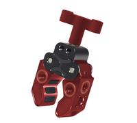 Baoblaze Camera Clamp Mount Supporto Morsetto Fotocamera Staffa Bloccaggio Presa Compatta Lega di Alluminio con Pad in Gomma Impugnatura a Fori Filettati, Rosso E Nero