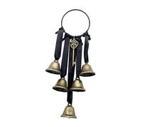 Baoblaze Campana da Strega per pomello della Porta, Stile Vintage, Ciondolo significativo, Campanellino a, per Porta, Decorazione da Parete per