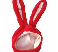Baoblaze Cappello con Orecchie di Coniglio Cappello Peluche Costume Accessorio Cosplay Accessorio Universale Funzione Orecchie Regolabili Adatto per Social Media Feste Cosplay, Red, Long Ear