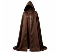 Baoblaze Cappotto con Cappuccio per Cosplay da con Chiusura a Bottone Nera con Cappuccio a Punta Soprabito Leggero per Rappresentazione Adatto per Eventi in Costume E Spettacoli Dal