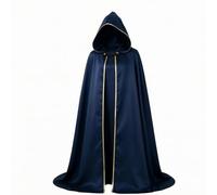 Baoblaze Cappotto con Cappuccio per Cosplay da con Chiusura a Bottone Nera con Cappuccio a Punta Soprabito Leggero per Rappresentazione Adatto per Eventi in Costume E Spettacoli Dal