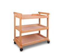 Baoblaze Carrello Materiale Artistico Porta Pennelli Porta Colori Organizer in Faggio con Telaio Aperto Ripiani Piani per, style to 3