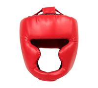Baoblaze Caschetto da Boxe Caschetto, Protezione per Le guance, equipaggiamento Protettivo, Protezione per la Testa Sportiva Protezione per la Testa per Lotta, Bambini Rossi