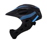 Baoblaze Casco da Bici con Mentoniera Leggero Casco con Mentoniera Regolabile per Monopattino, Nero+