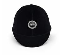 Baoblaze Casco da Equitazione Casco Cavallo Elmetto da Equitazione Cappello da Equitazione con Posteriore TPE E Velluto Calzata Personalizzabile E Cinturino, Nero, Corona Rotonda Argentata