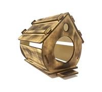 Baoblaze Casetta per Uccelli sospesa, rifugio per Uccelli, Giardini, Ventilazione, Esterni, Amici pennuti, verande, casetta per Uccelli in Legno, per, 25x19x20cm