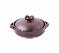 Baoblaze Casseruola in Terracotta Pentola per Risotto Recipiente in Argilla Artistico Sottovetrina Dipinto a Mano Mantiene Calore Adatta a Pranzo Cucina Domestica Collezione, 1.2L, Riduzione