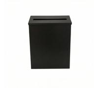 Baoblaze Cassetta Delle Lettere da Parete Cassetta le Delle Lettere Cassetta Esterna in Ferro Profilo Sottile Salvaspazio Coperchio Inclinato, Nero, 22x6x29 Cm