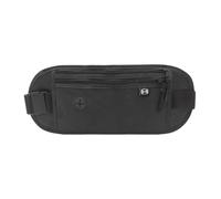 Baoblaze casual da viaggio con porta cellulare e cintura regolabile, porta soldi in vita, alla moda per tutti i giorni festival, Nero