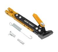 Baoblaze Cavalletto Laterale Cavalletto Supporto Staffa Cavalletto Regolabile Alluminio Cnc con Piedino Antiscivolo Fissaggio Adatto per Sosta Quotidiana Garage Customizzazione, Oro
