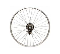 Baoblaze Cerchio Ruota Posteriore Bici Posteriore Cerchio Mozzo Pignone Libero con Freno E Completa Robusta in Lega di Alluminio E Acciaio per, style to 4