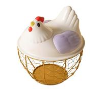 Baoblaze Cestino per uova di, contenitore rotondo, accessori da cucina, cestino per la raccolta di uova di grande capacità, porta per la di, Viola