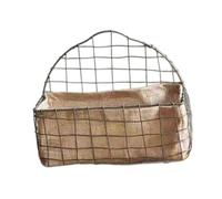 Baoblaze Cestino sospeso in Filo di Ferro da Parete, Versatile, con griglia in Ferro Rustica e Fodera in Lino, Ideale per Giardino, Balcone.