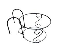 Baoblaze Cesto Sospeso in Ferro, Rotondo, Sospeso, con Ringhiera, Fioriera, Recinzione in Ferro, Scaffale, Contenitore per Camera da Letto, Cortile, Ufficio, C, M