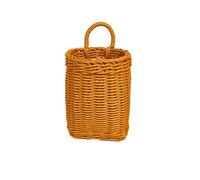 Baoblaze Cesto Stile Vimini con Manico a Passante Struttura Leggera e Tile, Organizzazione per Piccoli Spazi, Cesto Intrecciato con Manico, L,