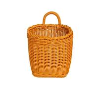 Baoblaze Cesto Stile Vimini con Manico a Passante Struttura Leggera e Tile, Organizzazione per Piccoli Spazi, Cesto Intrecciato con Manico, S,
