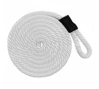 Baoblaze Cima Ormeggio Barca Fune Nautica Corda Nylon Doppia Treccia Occhiello Solido Assorbimento Urti con Rinforzo Zona Critica per Ormeggio Ancoraggi Leggeri Porticcioli, Nero, 9mm 1.98m