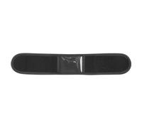 Baoblaze Cinturino Cavigliera Regolabile Contapassi Bracciale Fascia Caviglia Pedometro Supporto Dispositivo Passi Fascia Sport Neoprene Imbottito con Finestra, Nero, PVC Trasparente
